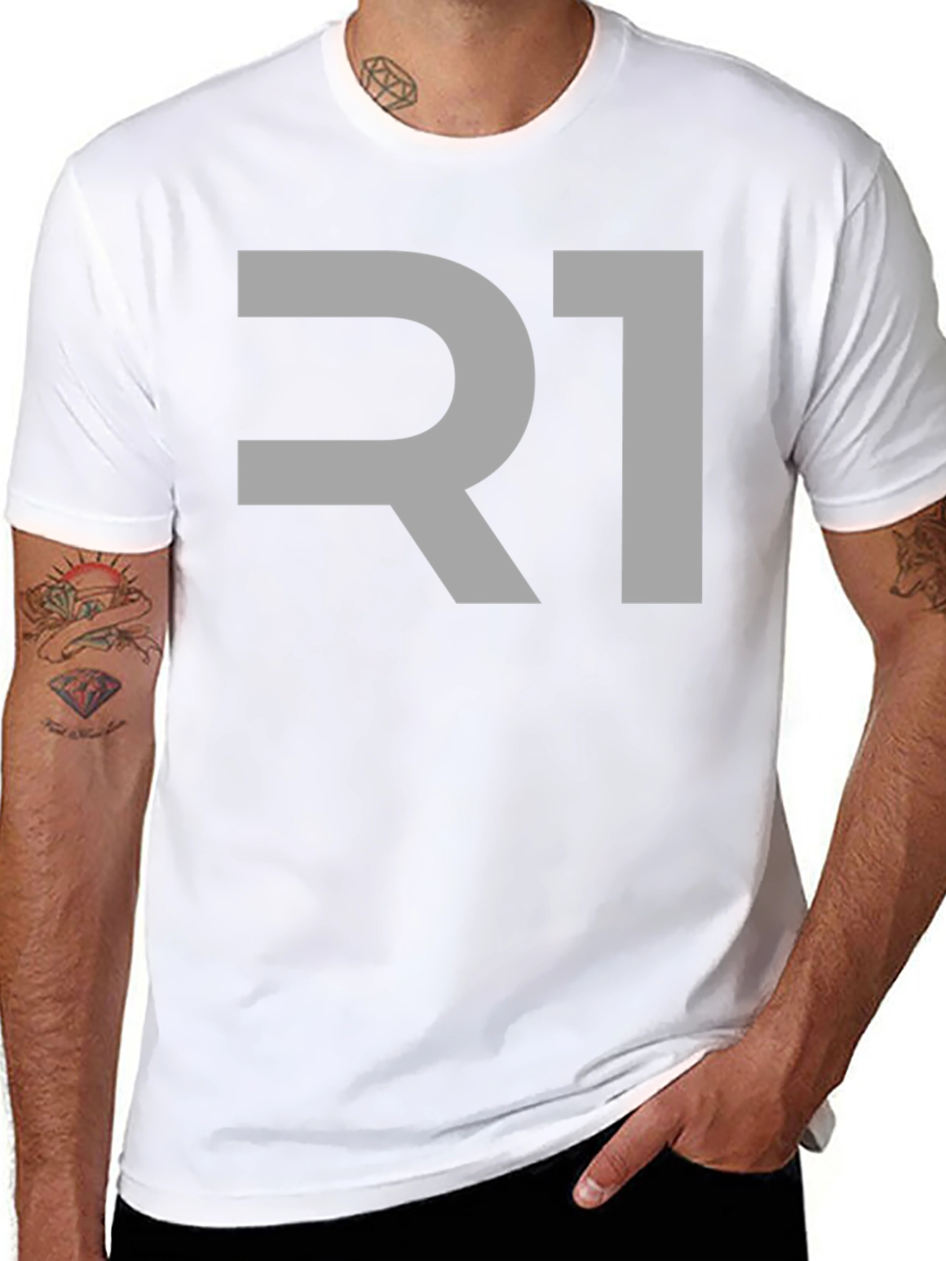 R1 Graphic Black T-Shirt - Stylish & Comfortable