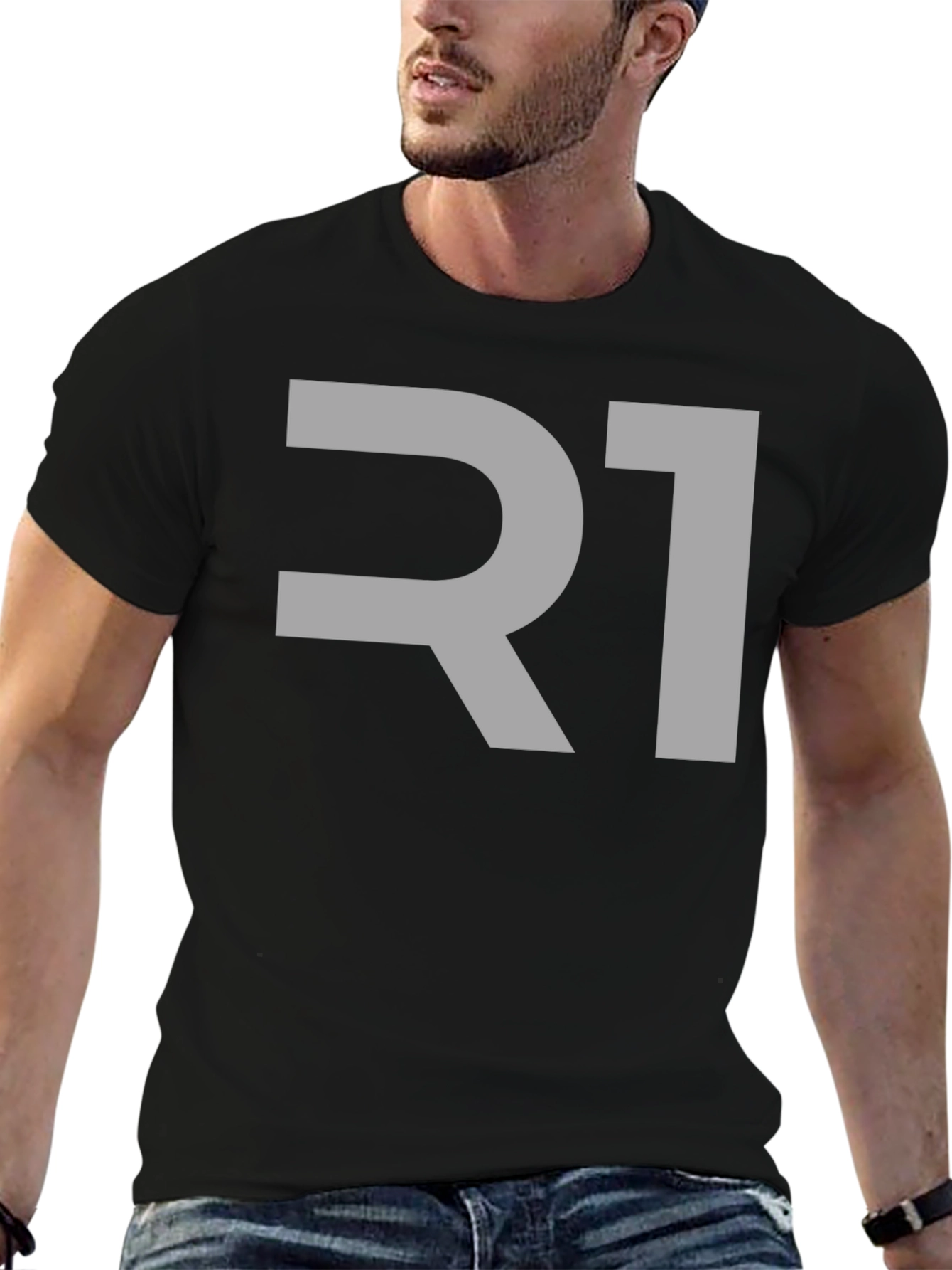 R1 Graphic Black T-Shirt - Stylish & Comfortable