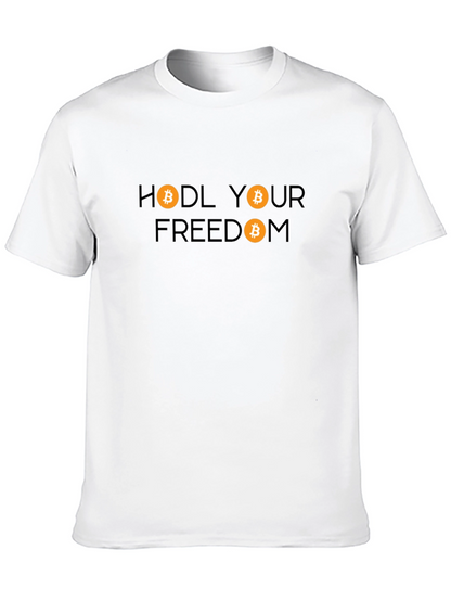 HODL Your Freedom Bitcoin Graphic T-Shirt