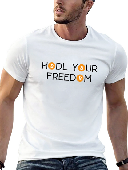 HODL Your Freedom Bitcoin Graphic T-Shirt