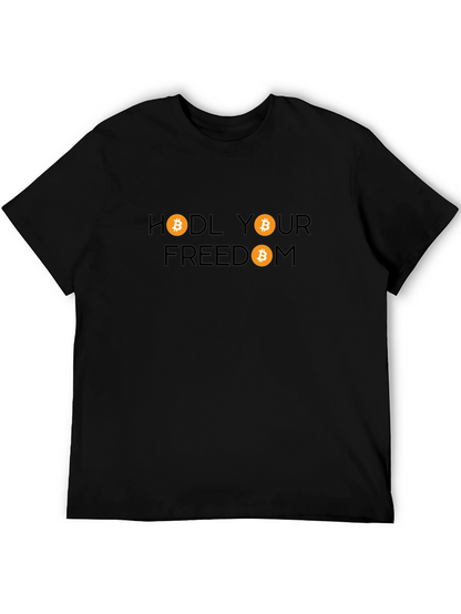 HODL Your Freedom Bitcoin Graphic T-Shirt