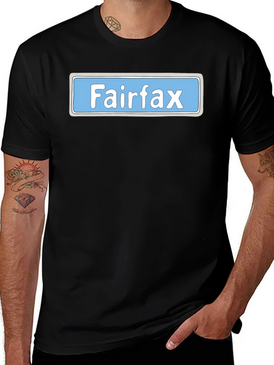 Fairfax Street Sign Graphic Tee - Novelty Shirt