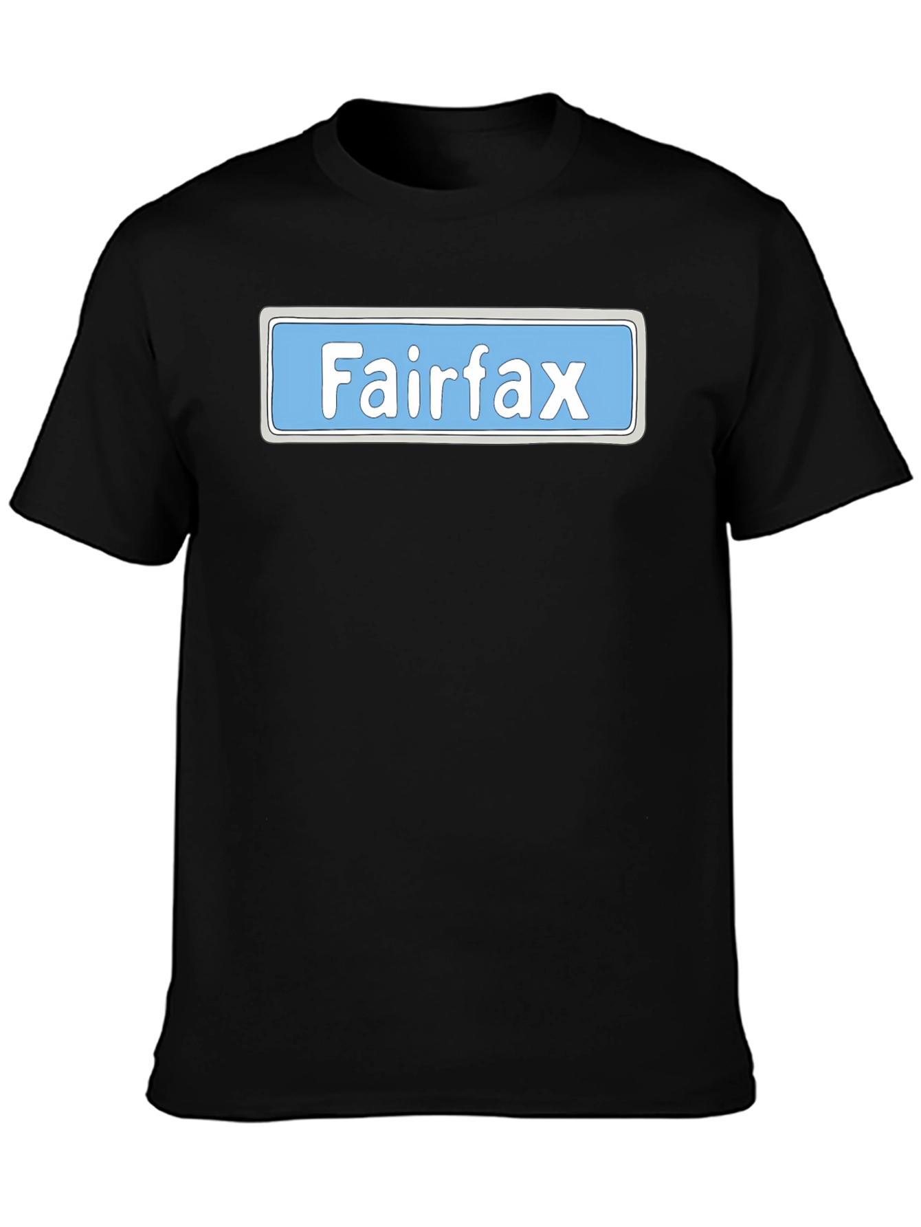 Fairfax Street Sign Graphic Tee - Novelty Shirt