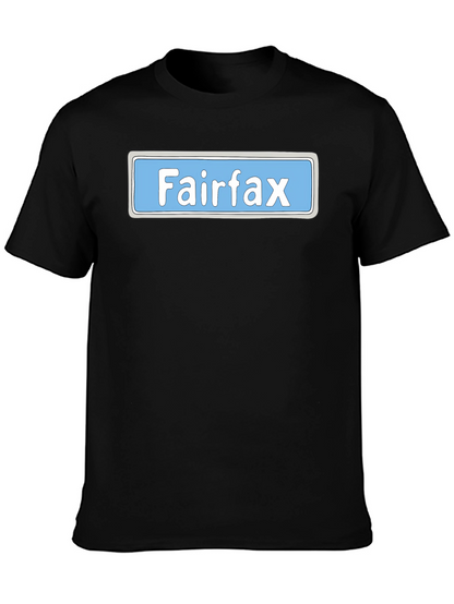 Fairfax Street Sign Graphic Tee - Novelty Shirt
