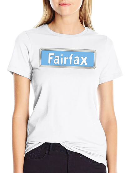 Fairfax Street Sign Graphic Tee - Novelty Shirt