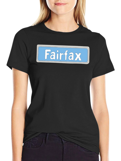 Fairfax Street Sign Graphic Tee - Novelty Shirt