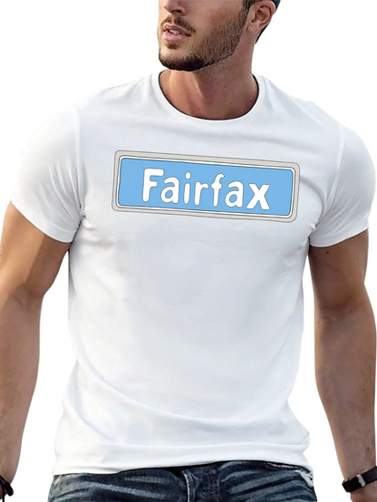 Fairfax Street Sign Graphic Tee - Novelty Shirt