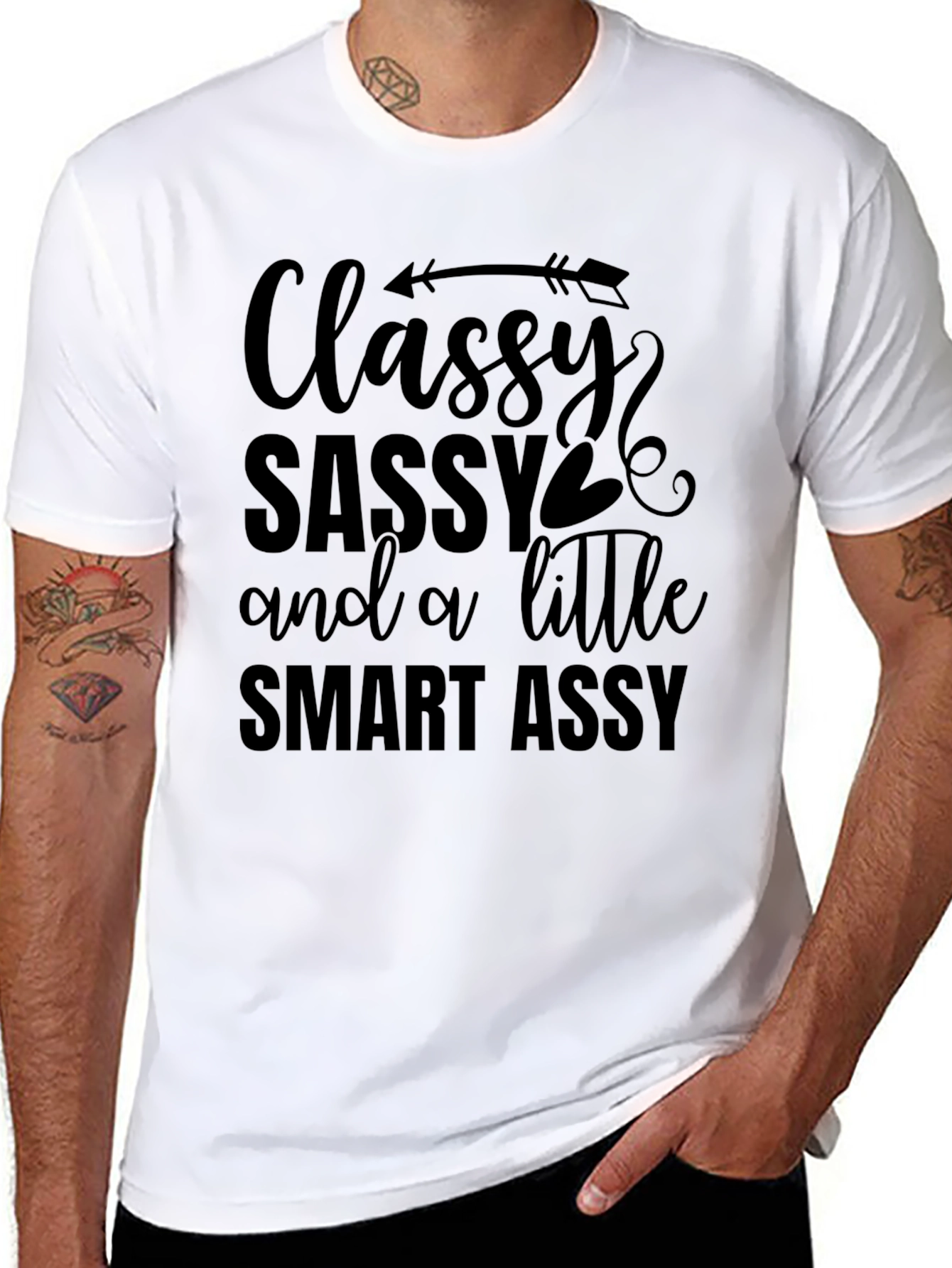 Classy Sassy Smart Assy Black T-Shirt