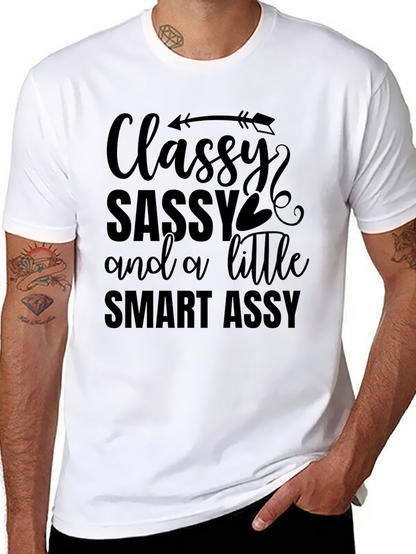 Classy Sassy Smart Assy Black T-Shirt