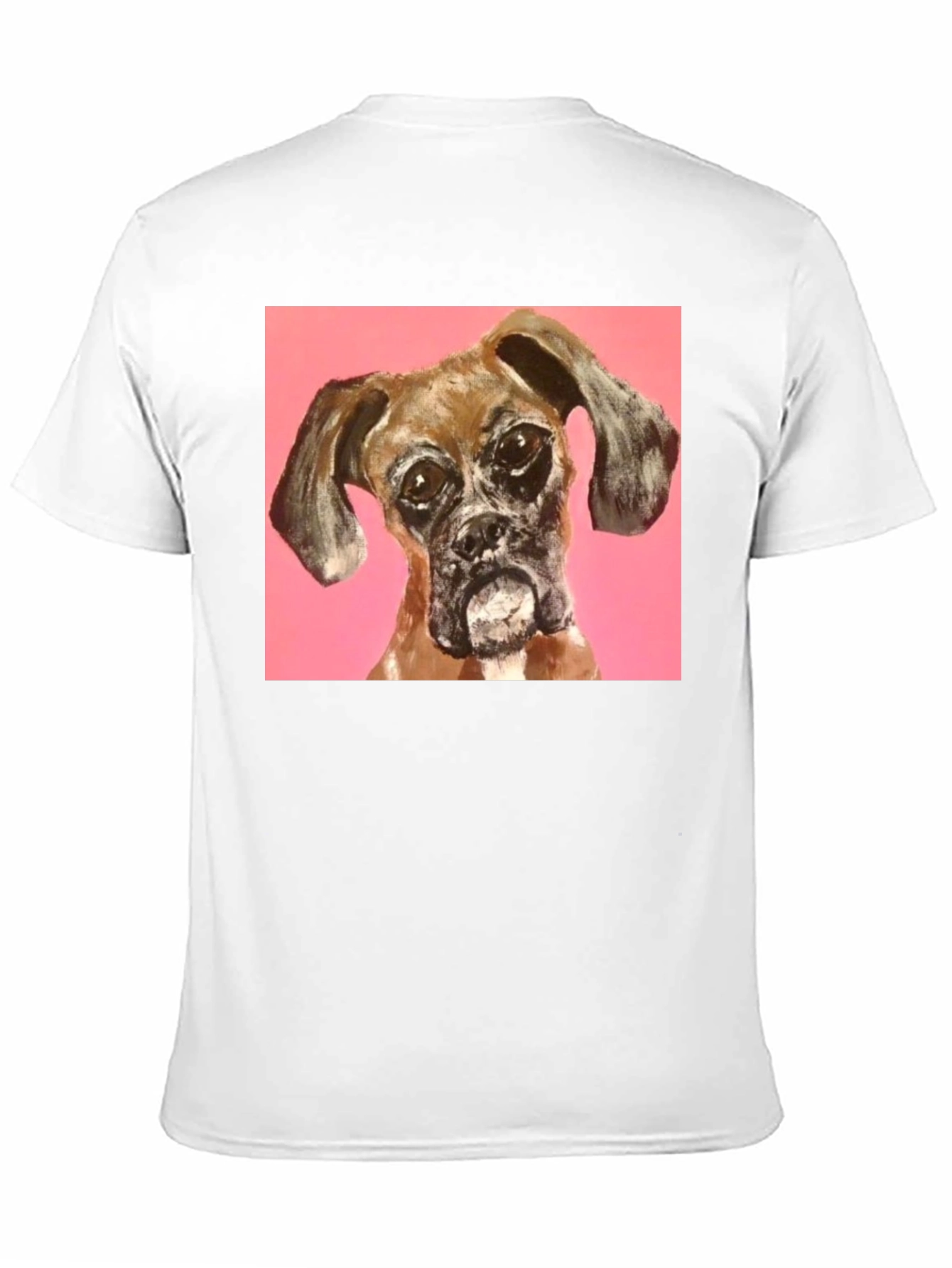Boxer Dog Graphic Black T-Shirt