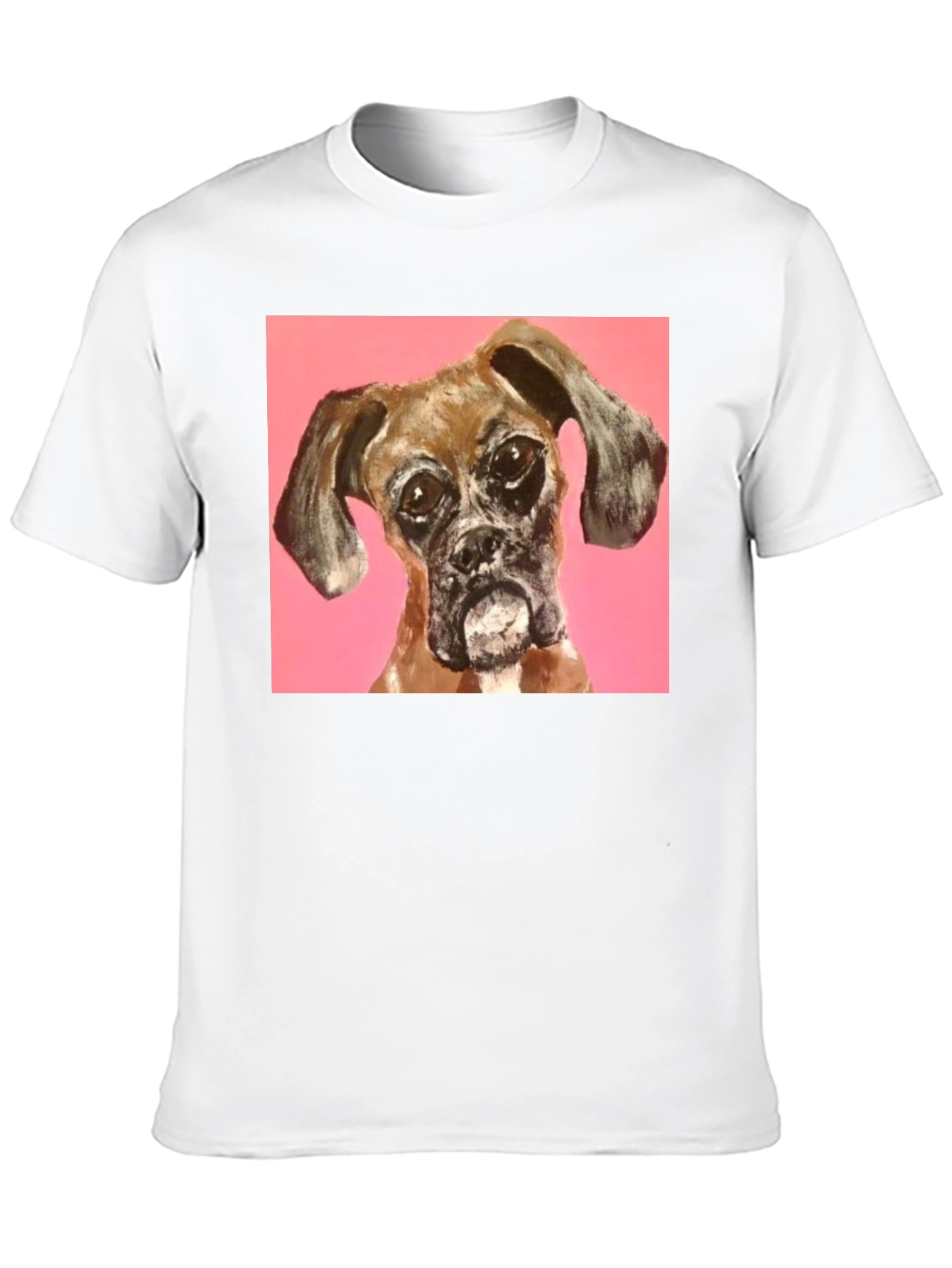 Boxer Dog Graphic Black T-Shirt