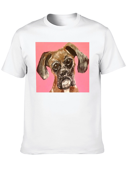 Boxer Dog Graphic Black T-Shirt