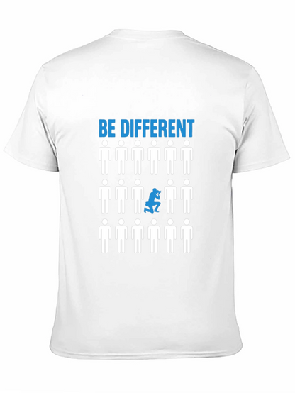 Be Different Graphic T-Shirt - Black Cotton Tee