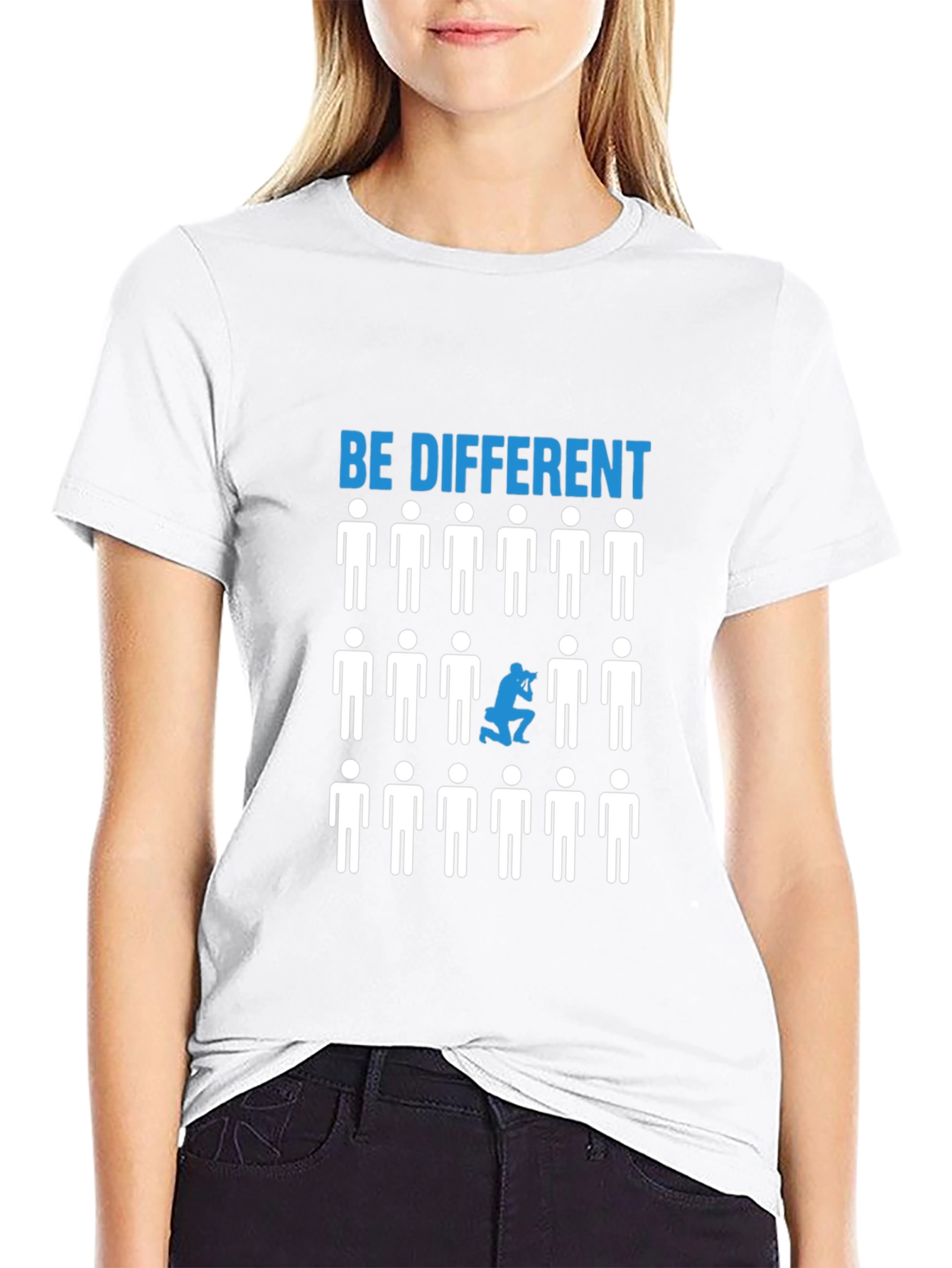 Be Different Graphic T-Shirt - Black Cotton Tee