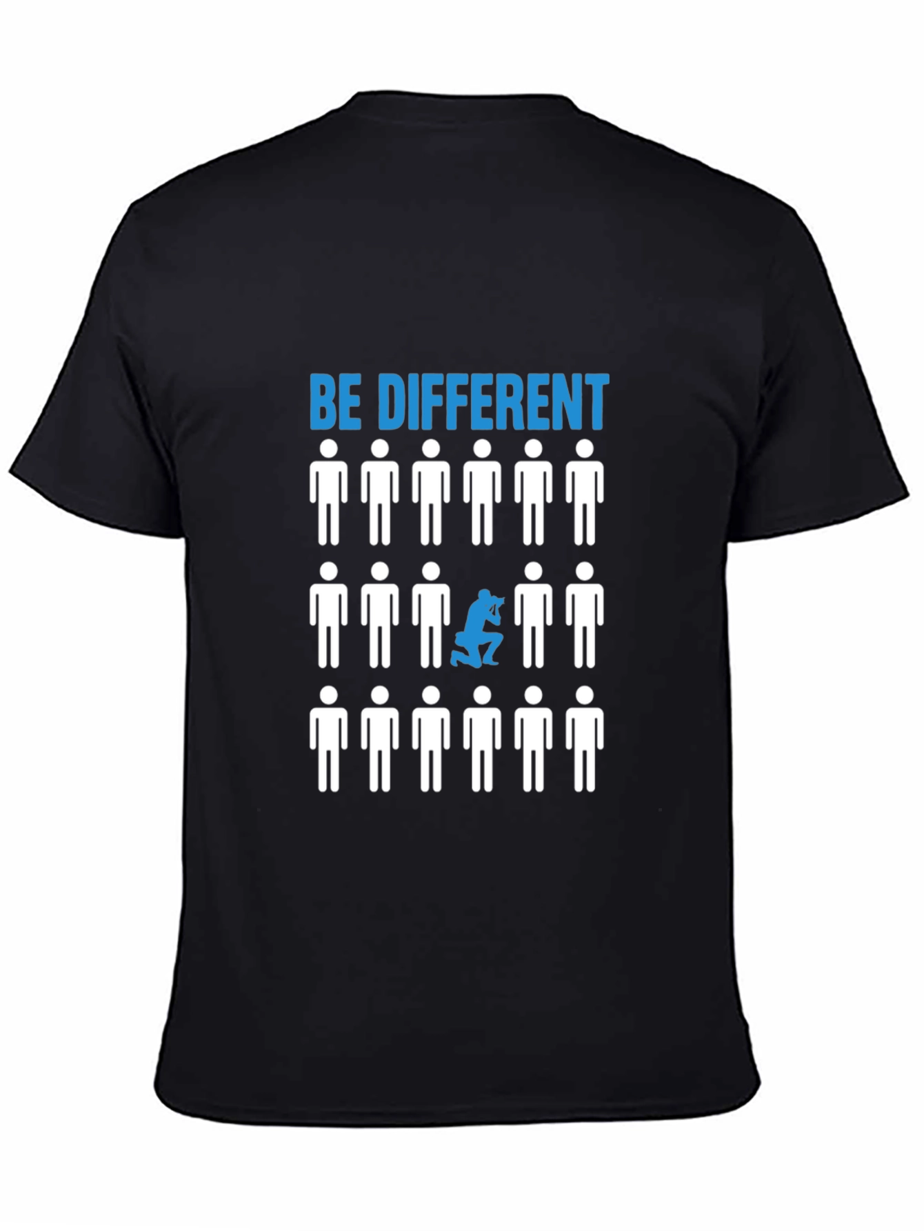 Be Different Graphic T-Shirt - Black Cotton Tee