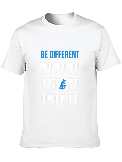 Be Different Graphic T-Shirt - Black Cotton Tee