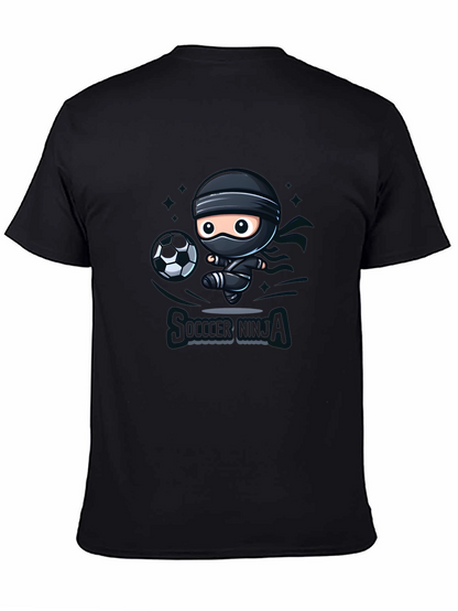 Soccer Ninja Black Graphic T-Shirt