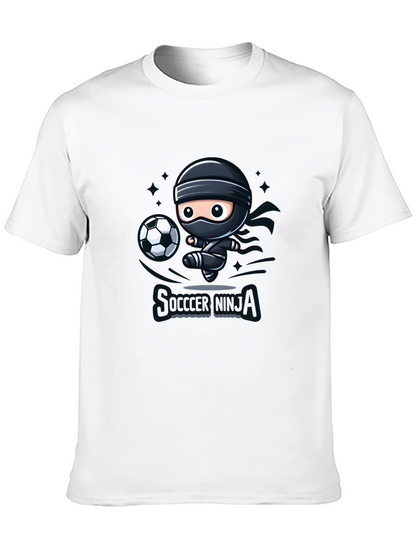 Soccer Ninja Black Graphic T-Shirt