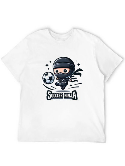 Soccer Ninja Black Graphic T-Shirt