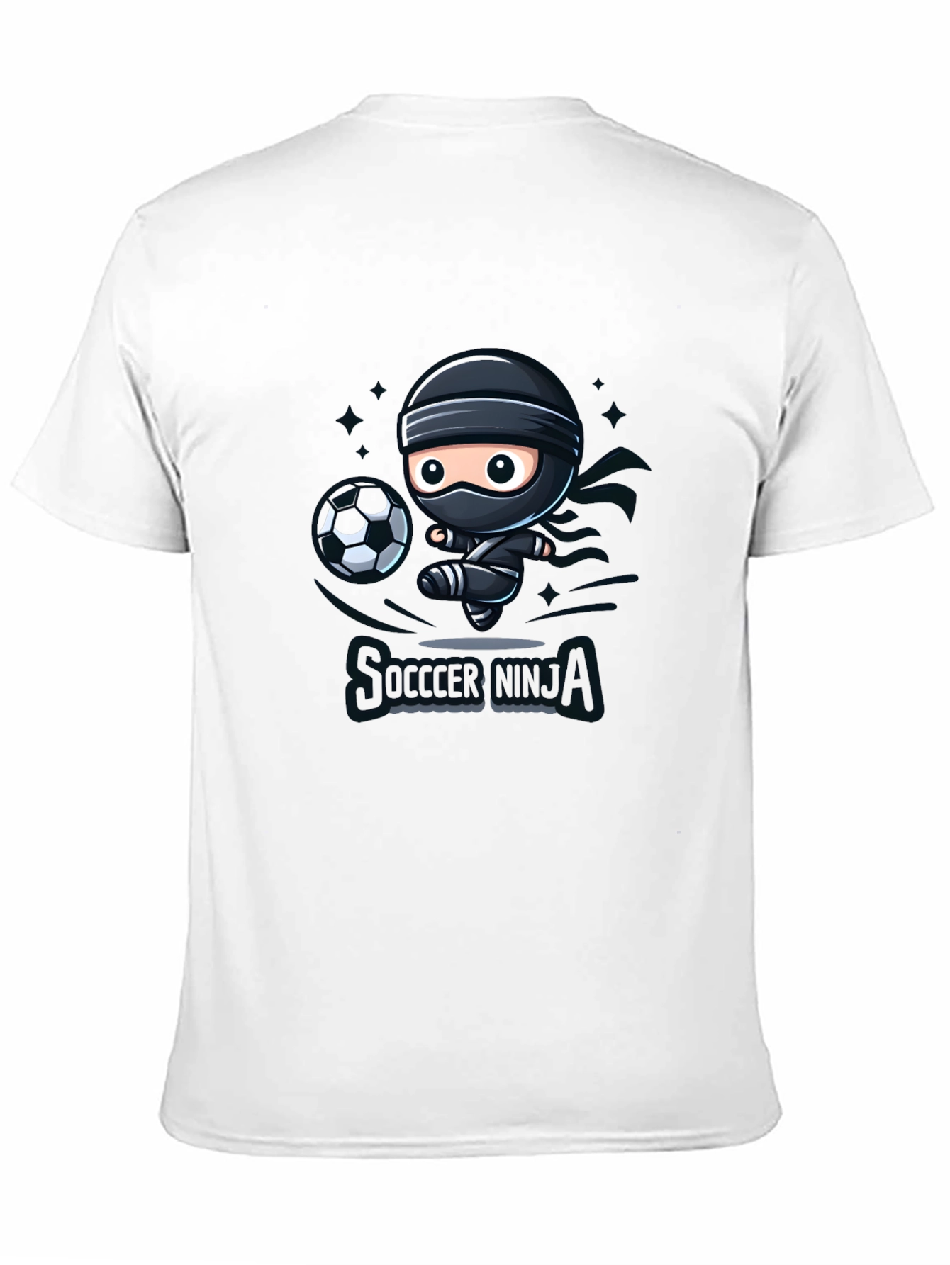 Soccer Ninja Black Graphic T-Shirt