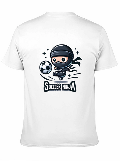 Soccer Ninja Black Graphic T-Shirt
