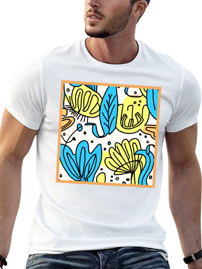 Abstract Floral T-Shirt - Modern Graphic Tee