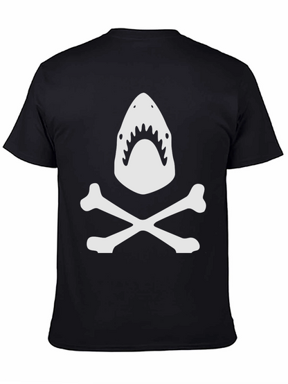 Shark & Crossbones Black Graphic Tee