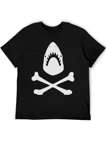 Shark & Crossbones Black Graphic Tee