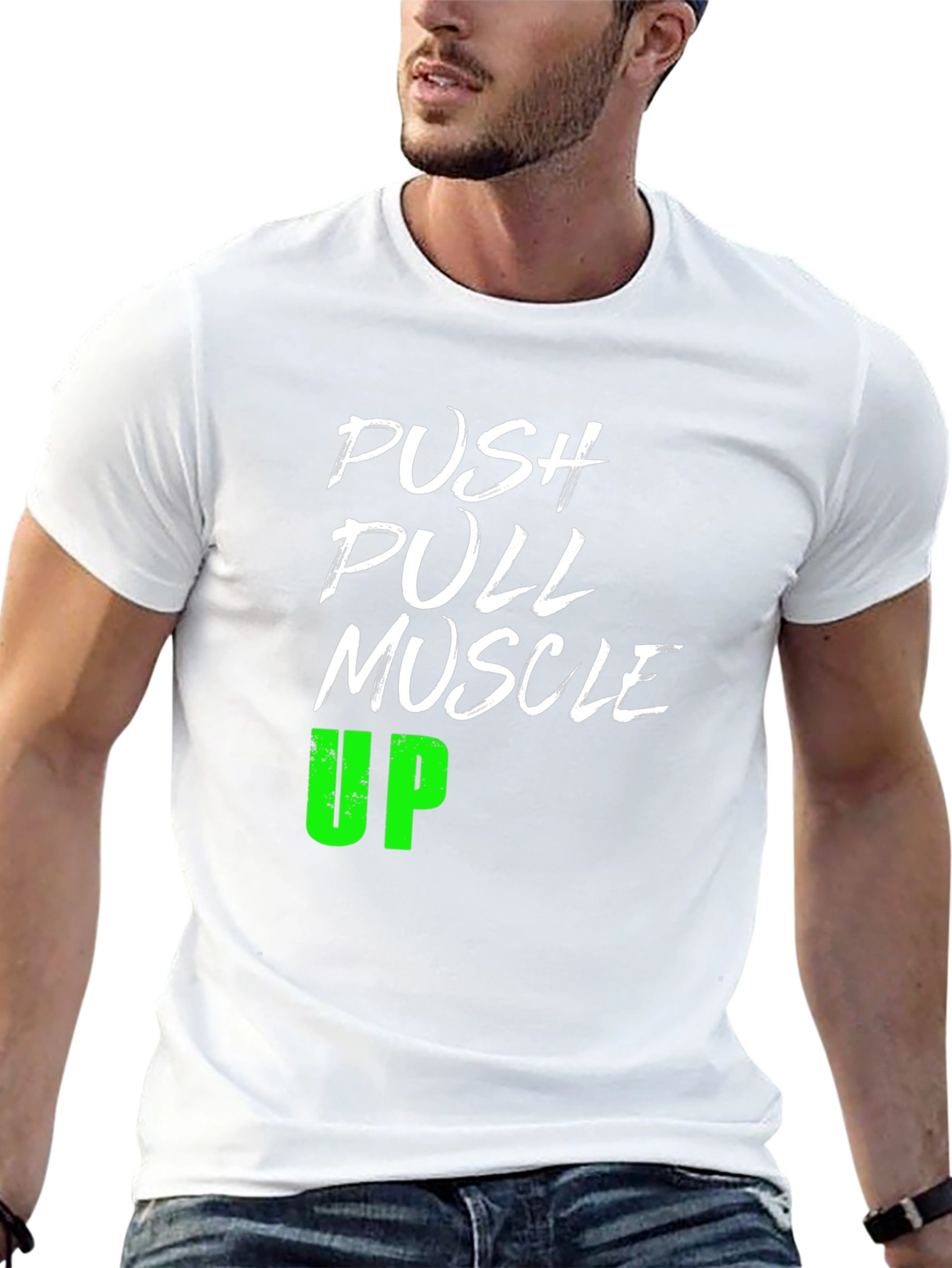 Push Pull Muscle Up T-Shirt Gym Workout Tee