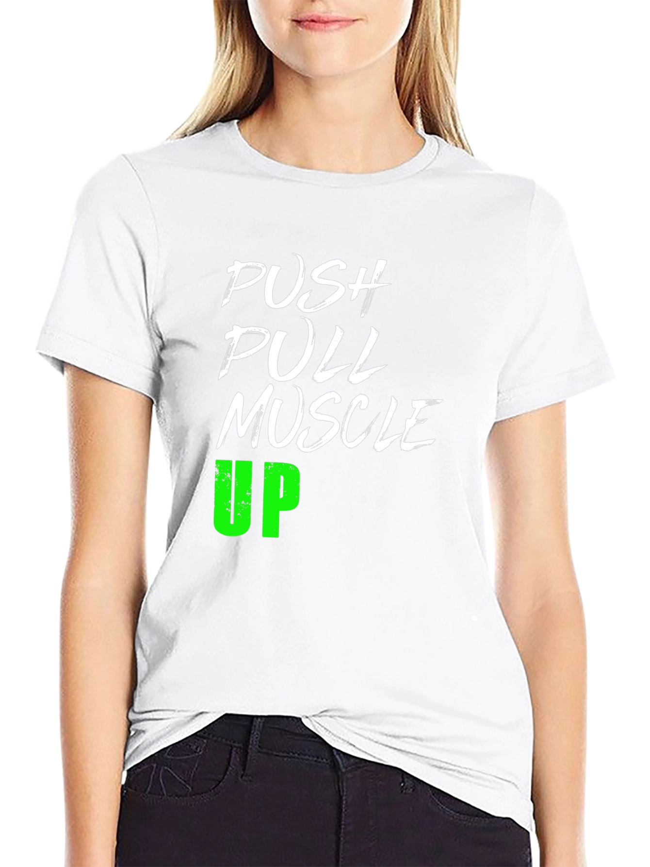 Push Pull Muscle Up T-Shirt Gym Workout Tee
