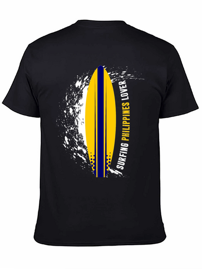 Surfing Philippines Lover Graphic Tee - Black