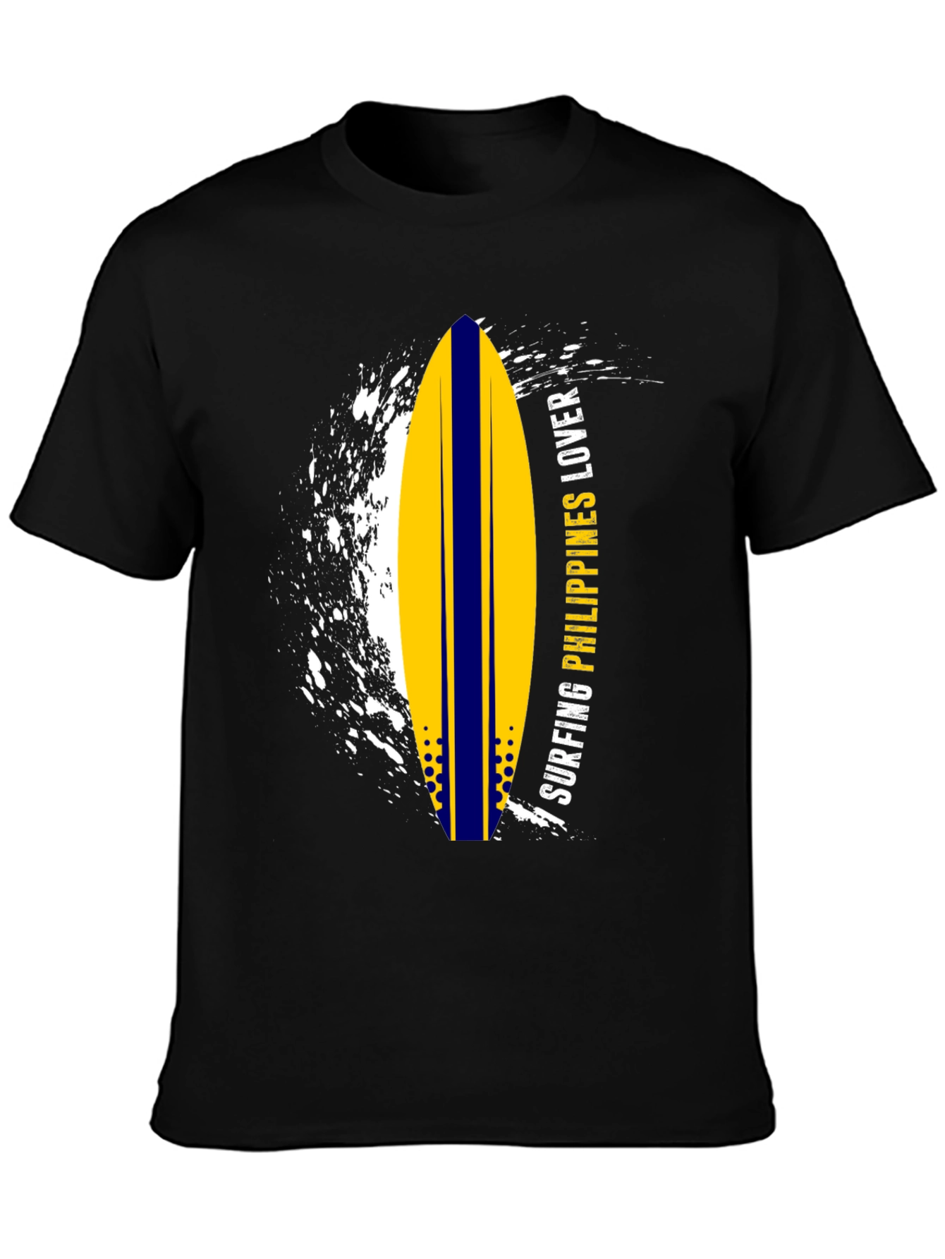 Surfing Philippines Lover Graphic Tee - Black