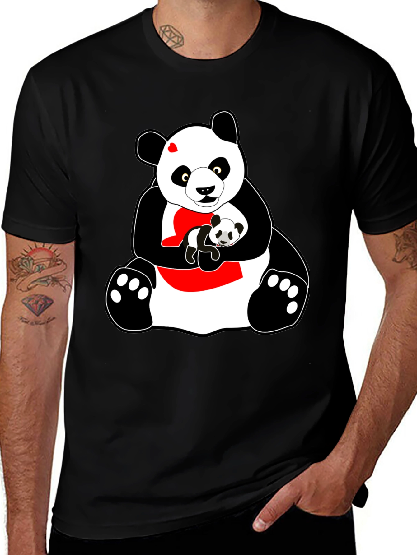 Panda Bear Graphic T-Shirt