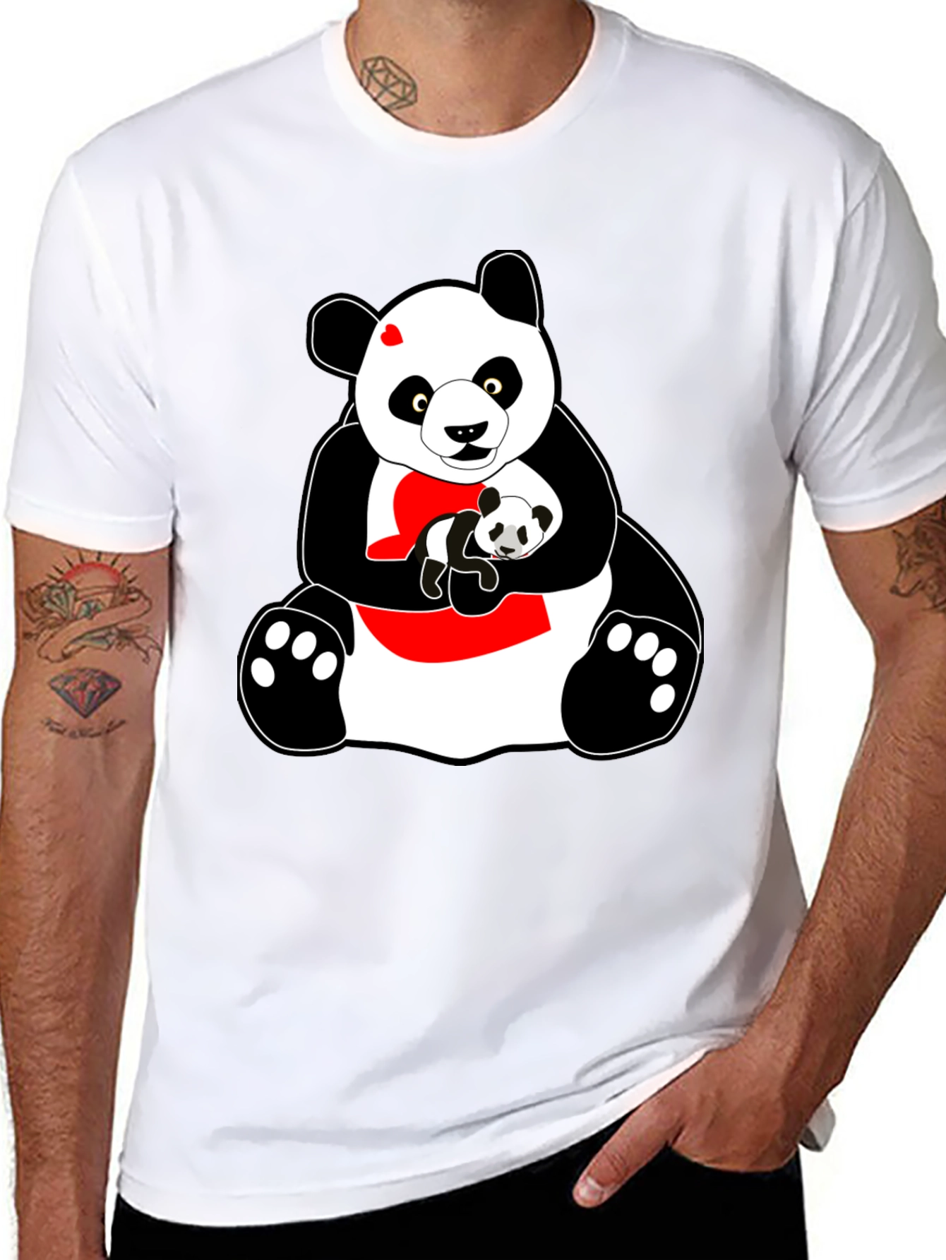 Panda Bear Graphic T-Shirt