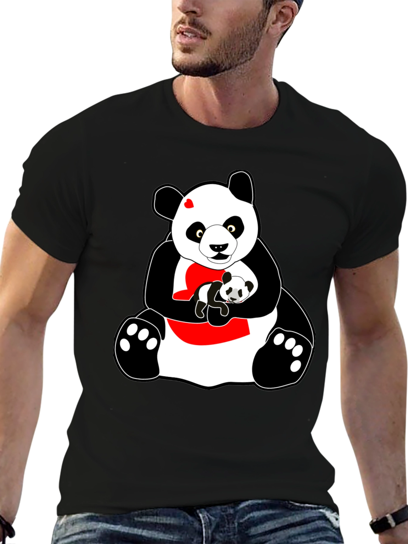 Panda Bear Graphic T-Shirt