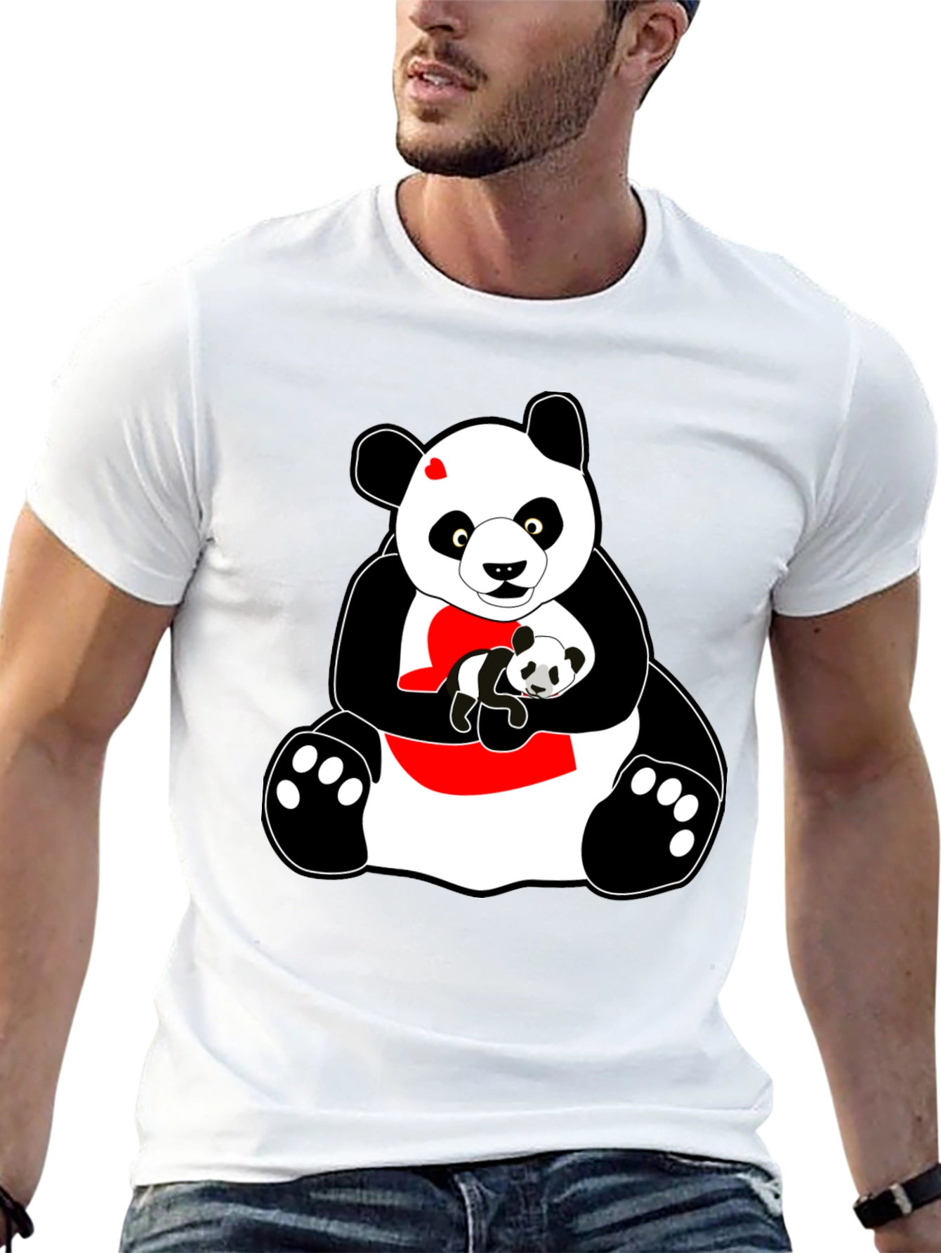 Panda Bear Graphic T-Shirt