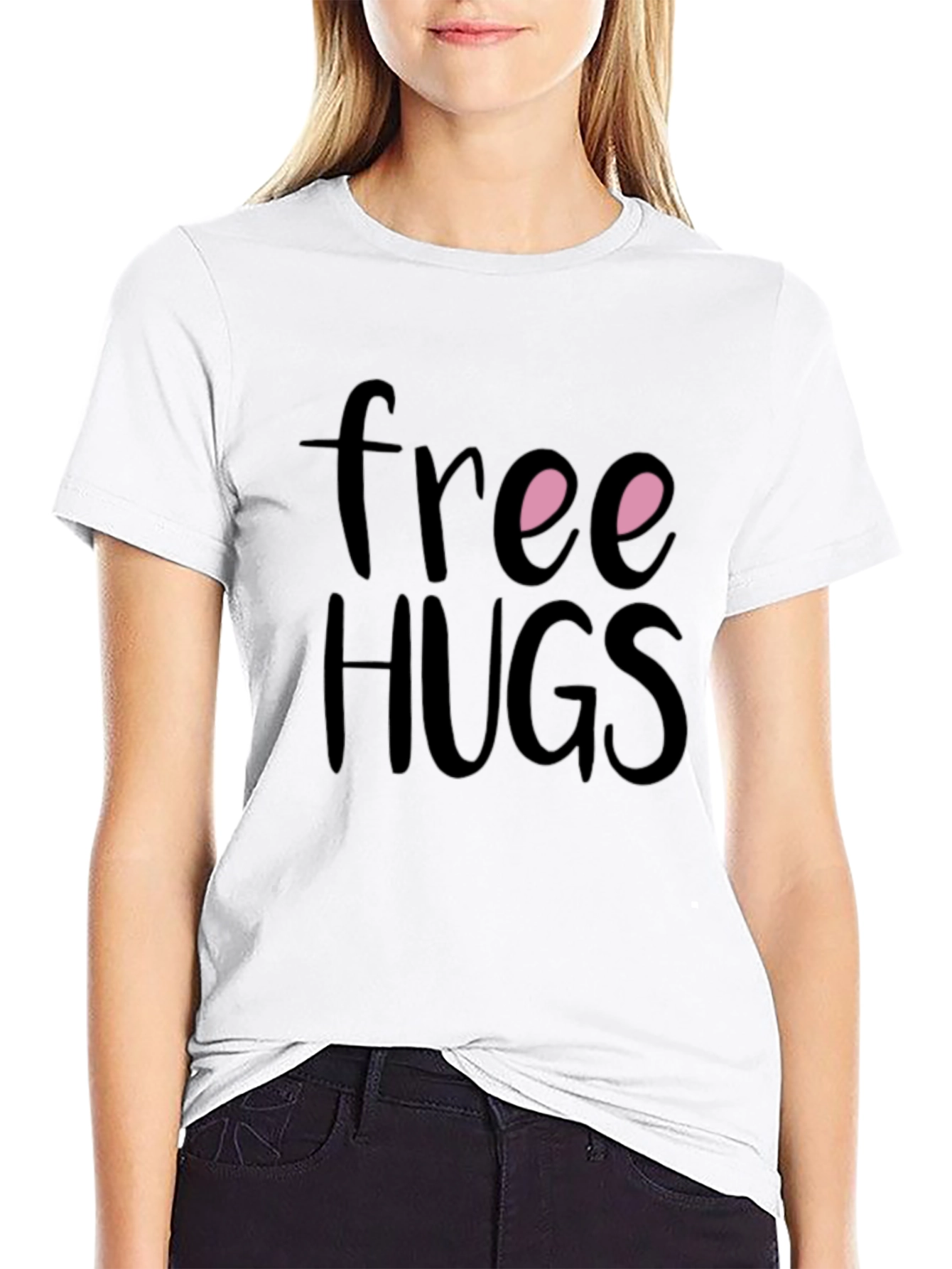 Free Hugs Black T-Shirt