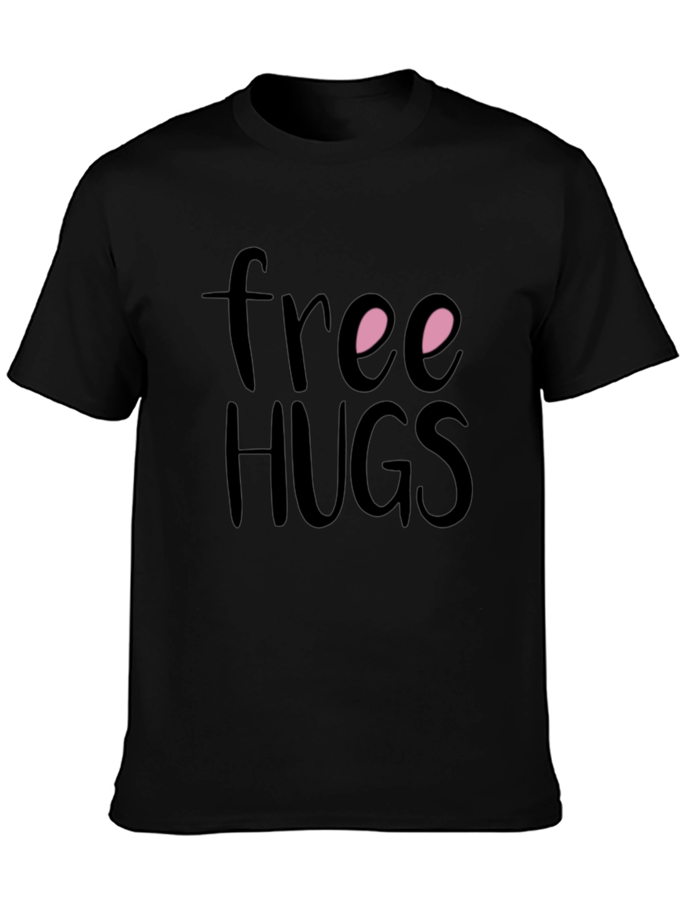 Free Hugs Black T-Shirt