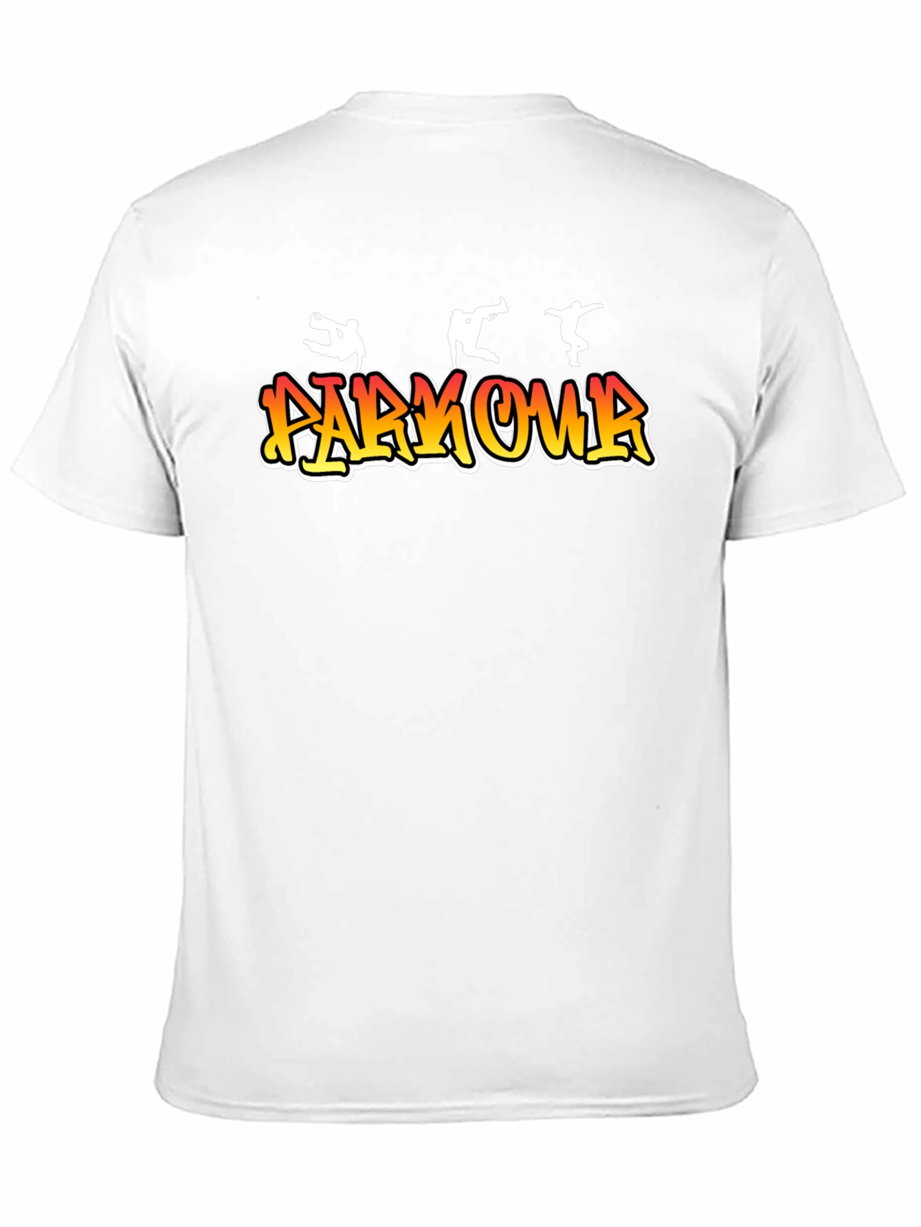 Parkour Graphic Print Black T-Shirt