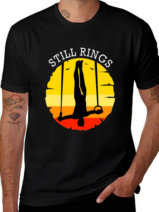 Still Rings Graphic T-Shirt Gymnast Apparel