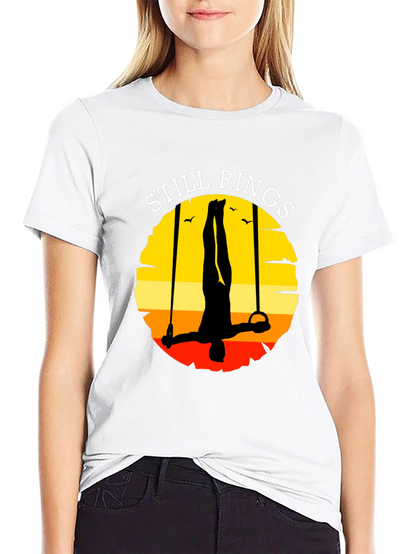 Still Rings Graphic T-Shirt Gymnast Apparel