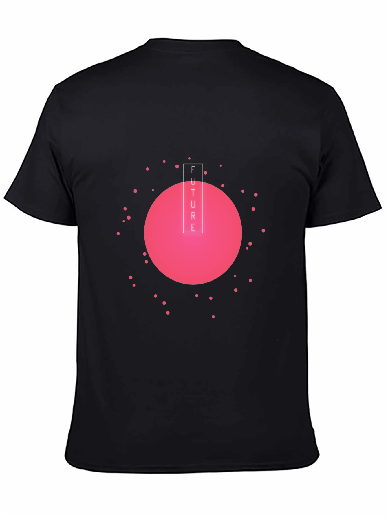Future Graphic Tee - Black Cotton Blend