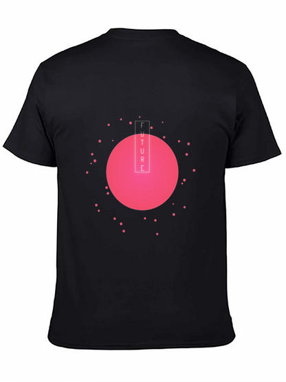 Future Graphic Tee - Black Cotton Blend