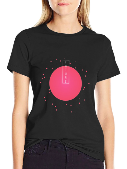 Future Graphic Tee - Black Cotton Blend