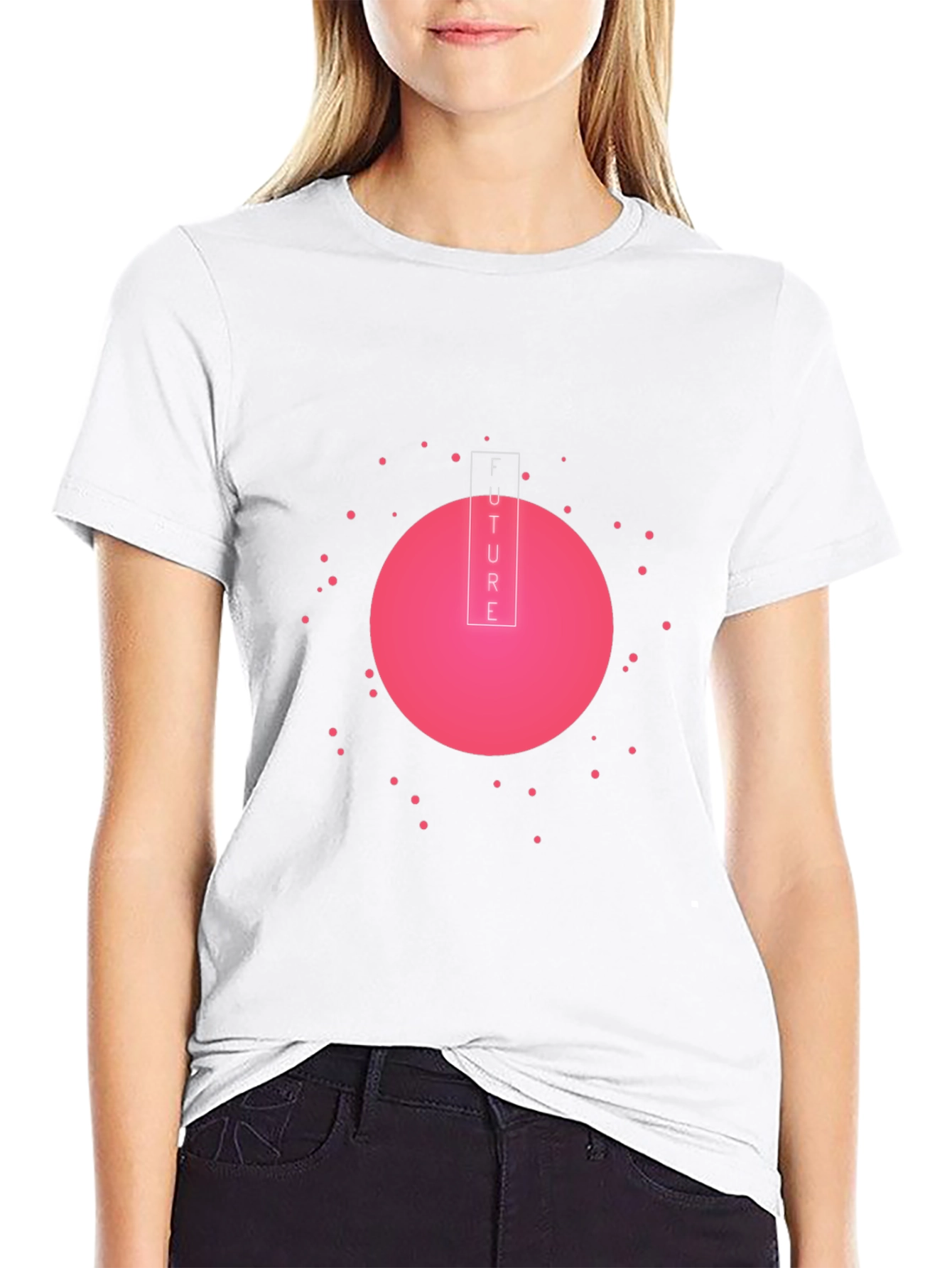 Future Graphic Tee - Black Cotton Blend