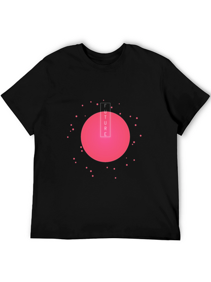 Future Graphic Tee - Black Cotton Blend