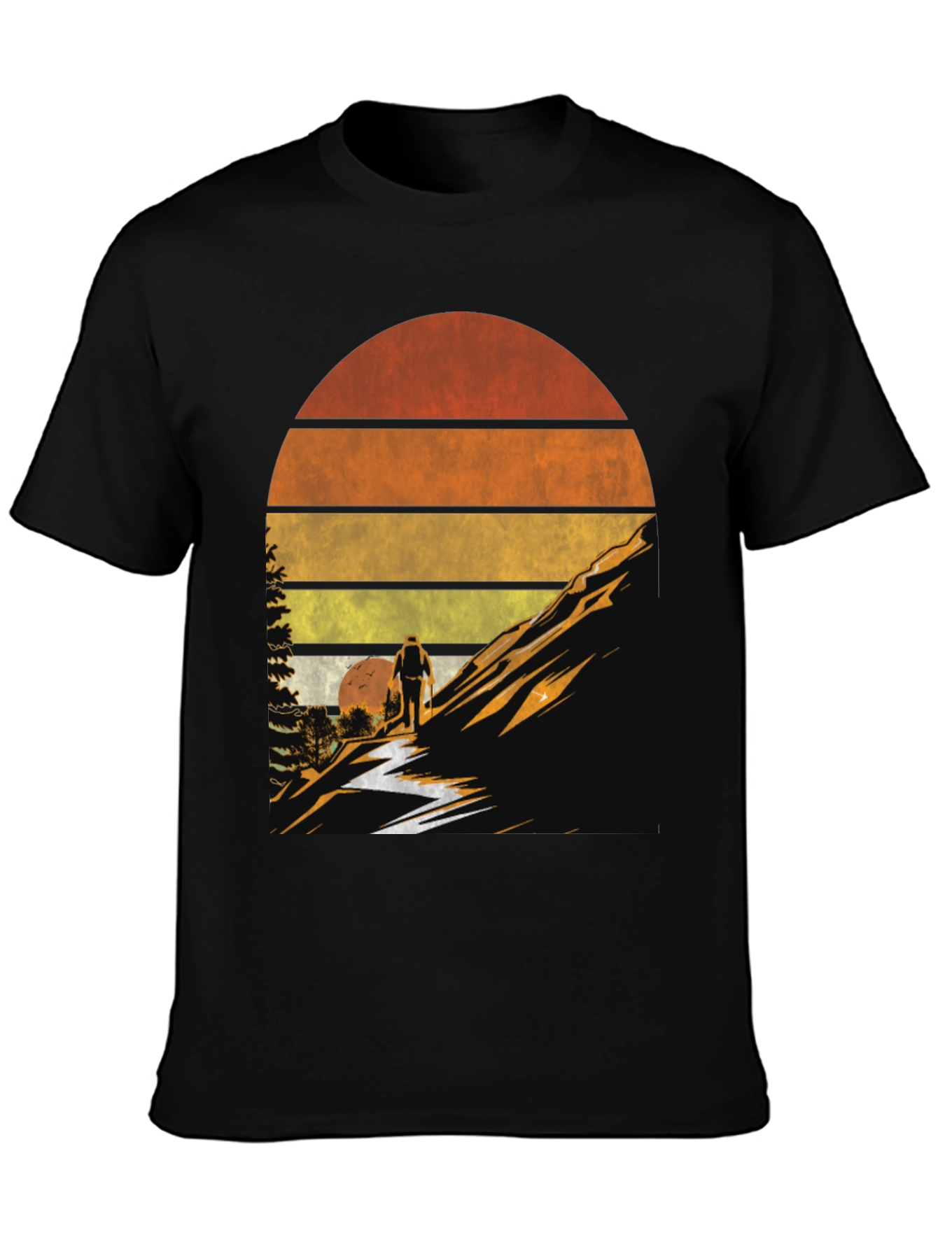 Retro Hiking T-Shirt - Outdoor Adventure Tee