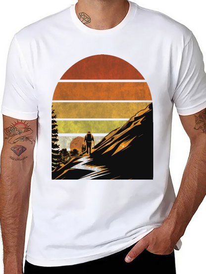 Retro Hiking T-Shirt - Outdoor Adventure Tee
