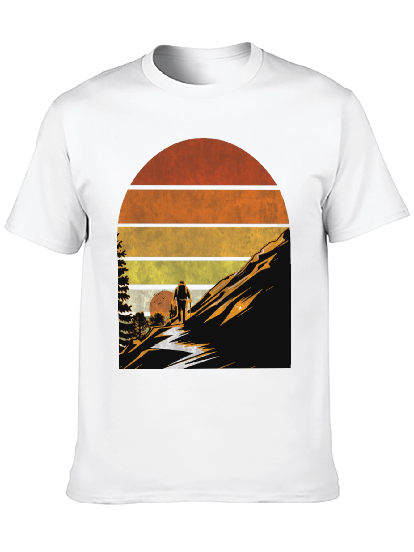 Retro Hiking T-Shirt - Outdoor Adventure Tee