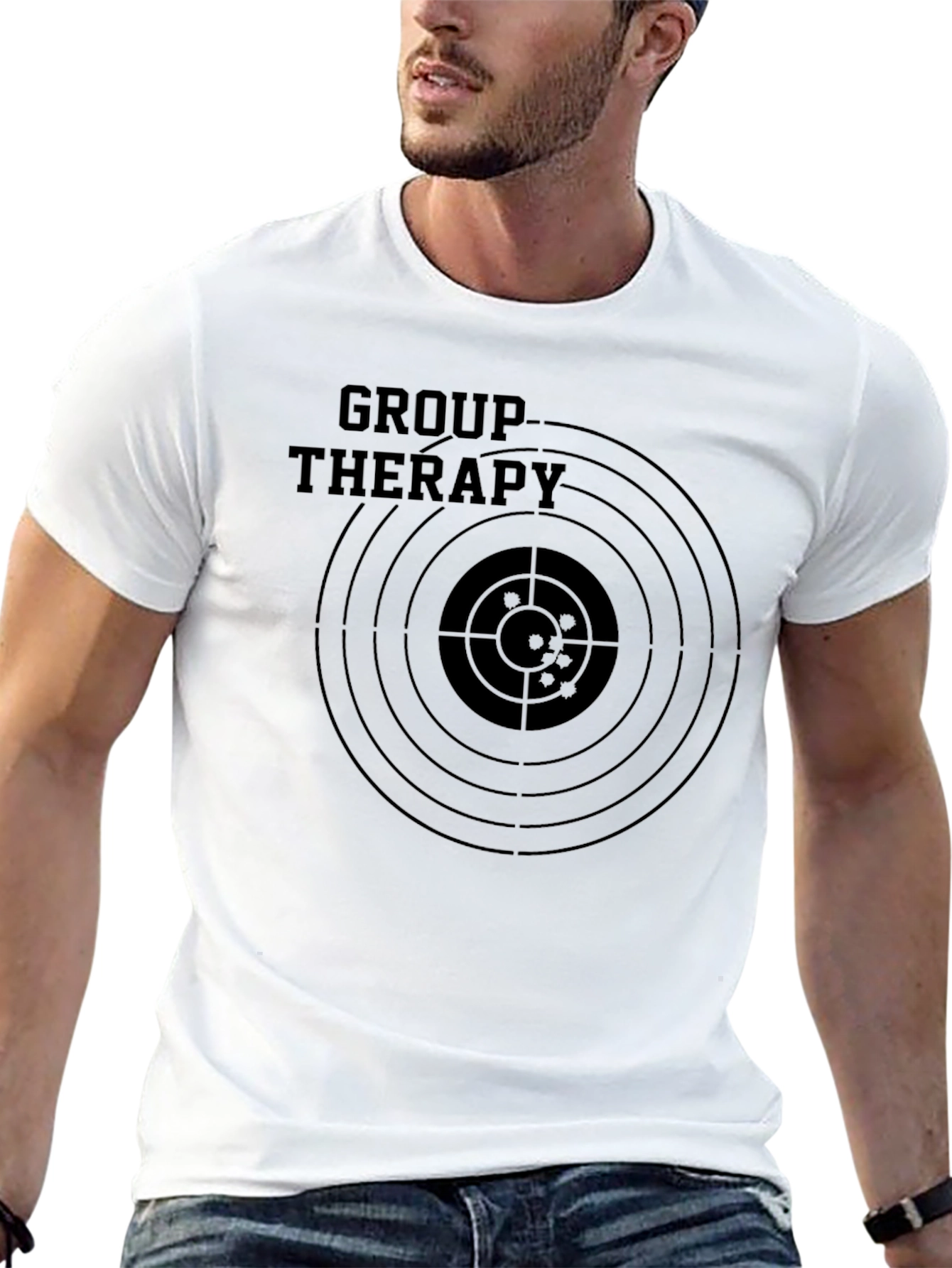 Group Therapy Target T-Shirt - Funny Graphic Tee